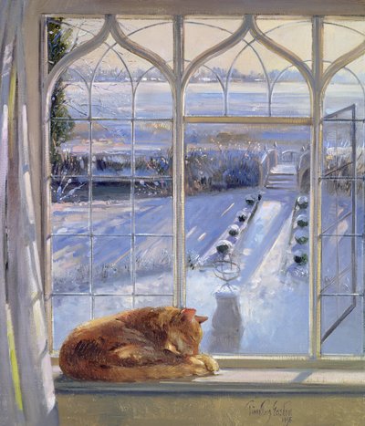 Cadran solaire et chat - Timothy Easton